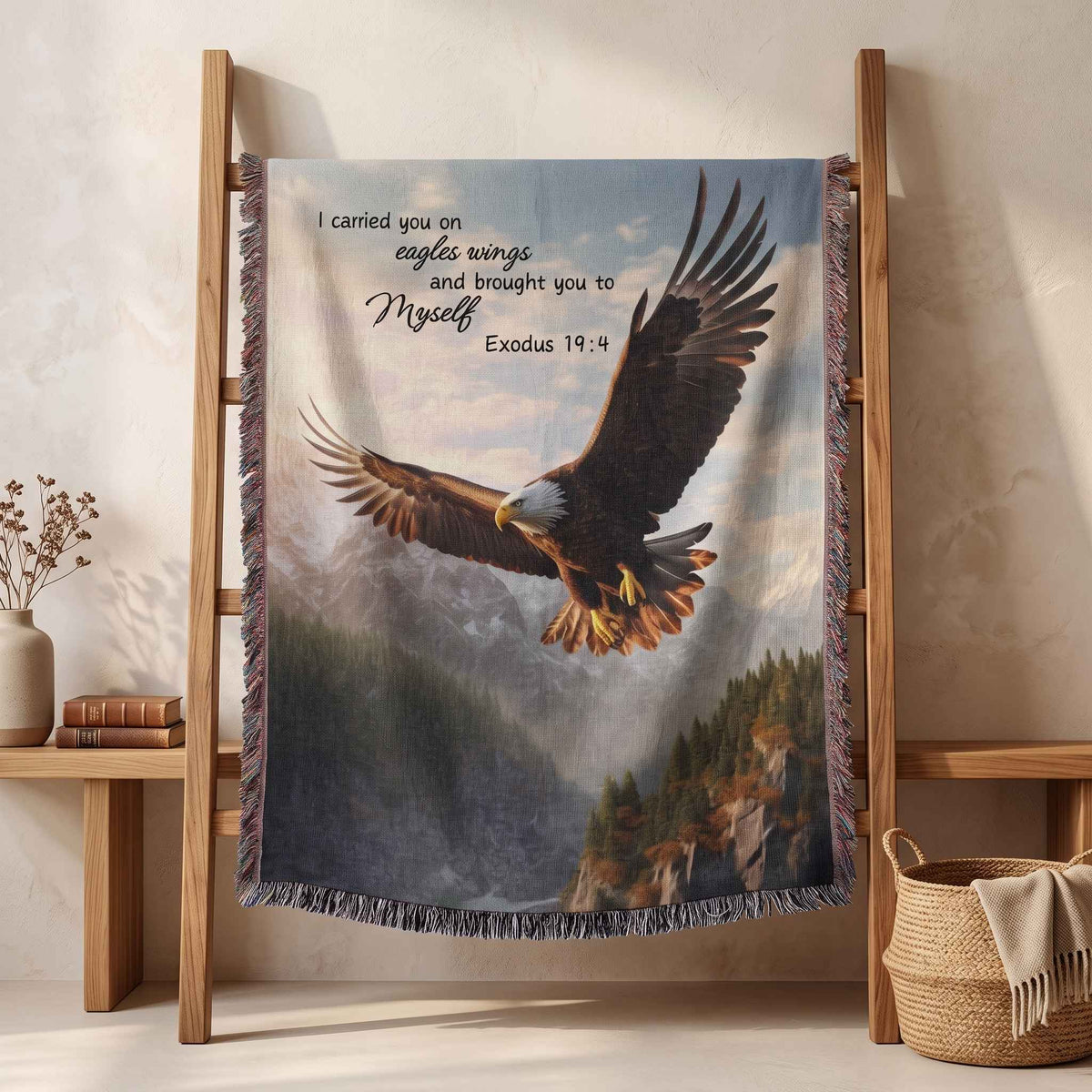 Soar in Faith Woven Blanket - ZumBuys