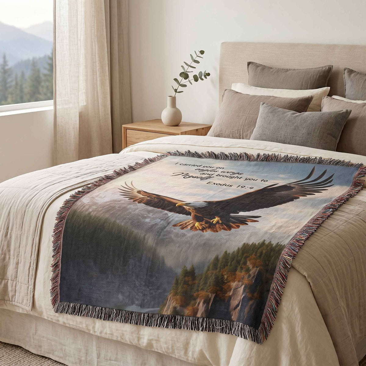 Soar in Faith Woven Blanket - ZumBuys