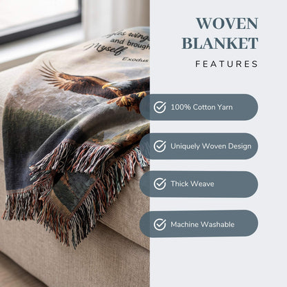Soar in Faith Woven Blanket - ZumBuys