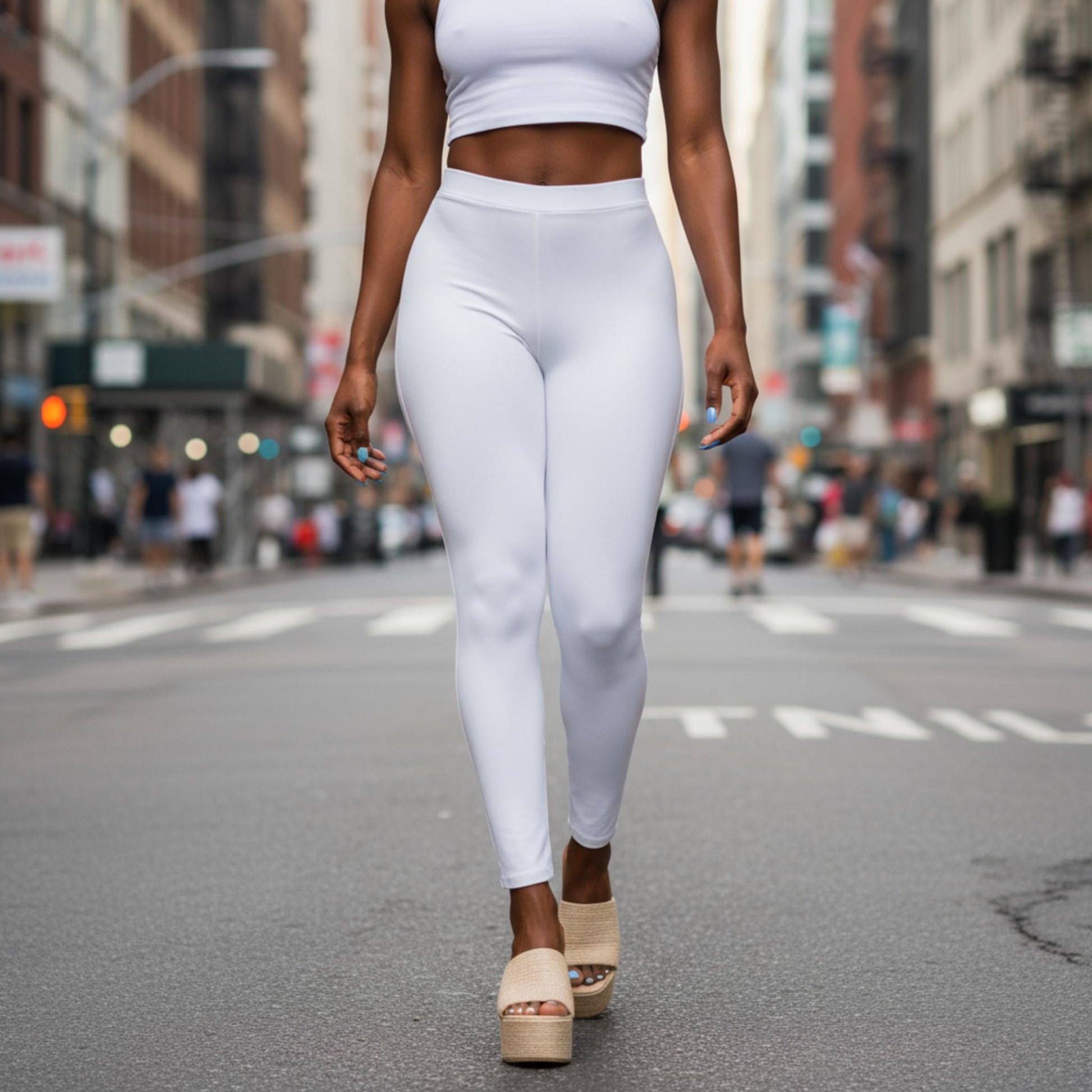 Solid High Waist Legging - ZumBuys