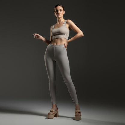 Solid High Waist Legging - ZumBuys