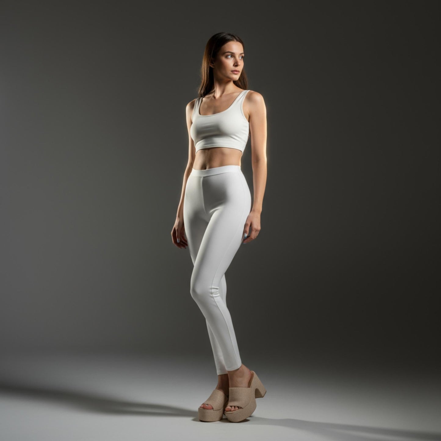 Solid High Waist Legging - ZumBuys