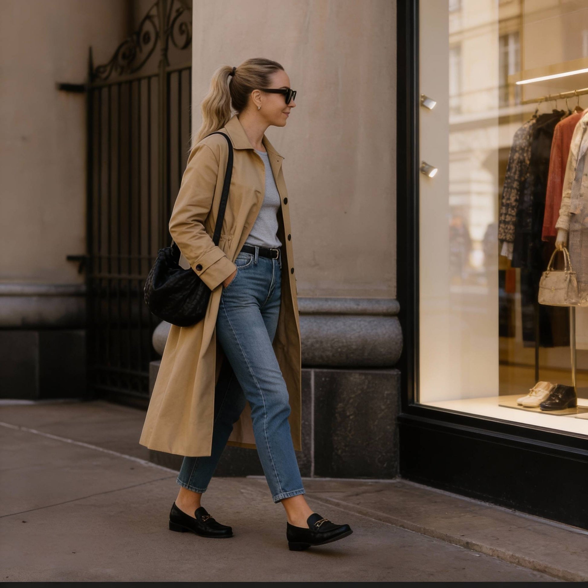 Solid Long Sleeve Trench Coat Woman Lined - ZumBuys