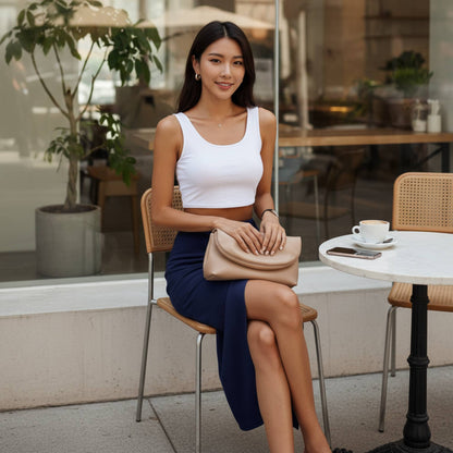 Solid Twist Wrap Assassin Fit Skirt - ZumBuys