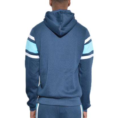 Solid With Three Stripe Pullover Hoodie - ZumBuys