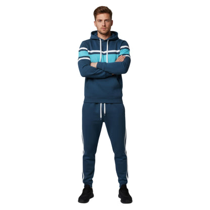 Solid With Three Stripe Pullover Hoodie - ZumBuys
