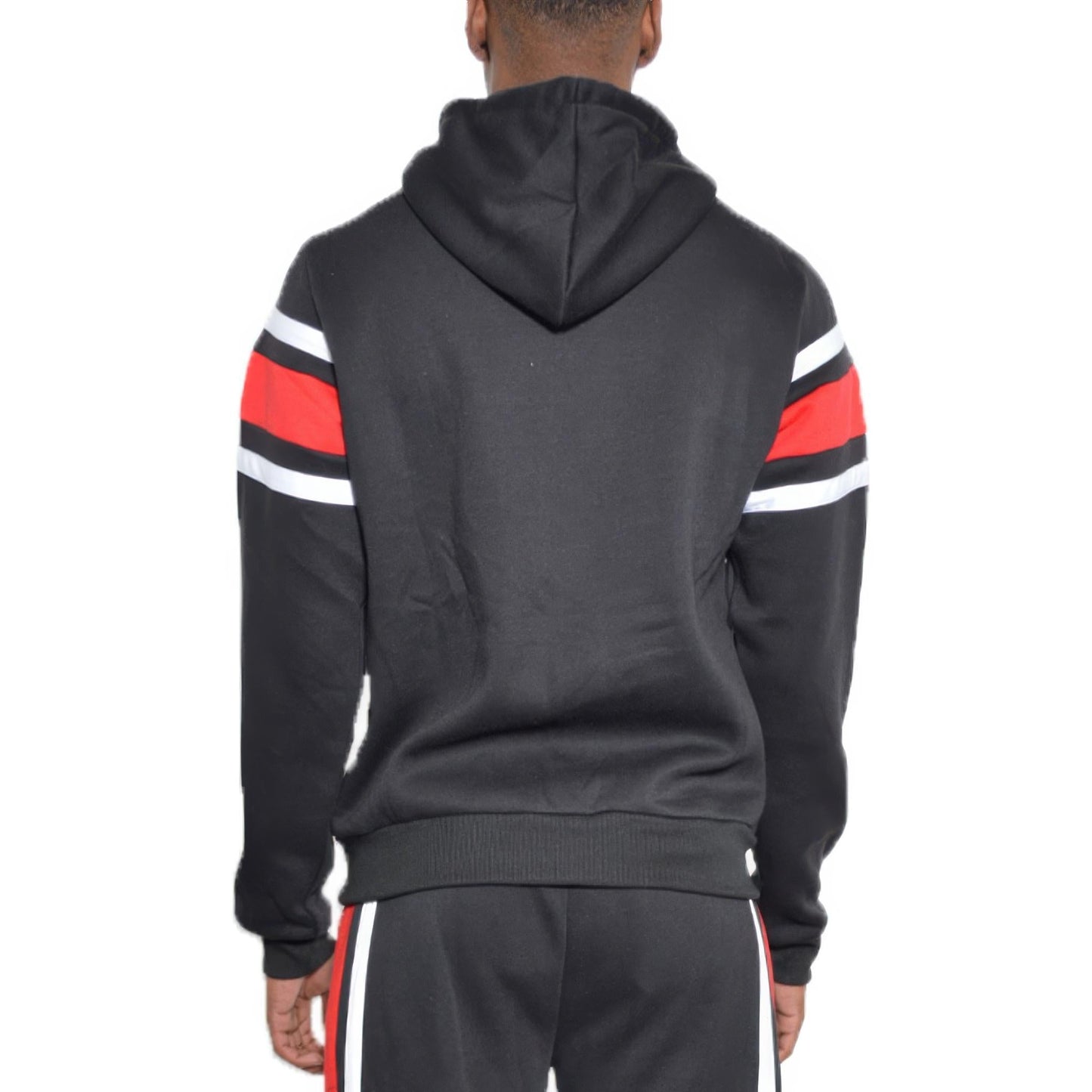 Solid With Three Stripe Pullover Hoodie - ZumBuys