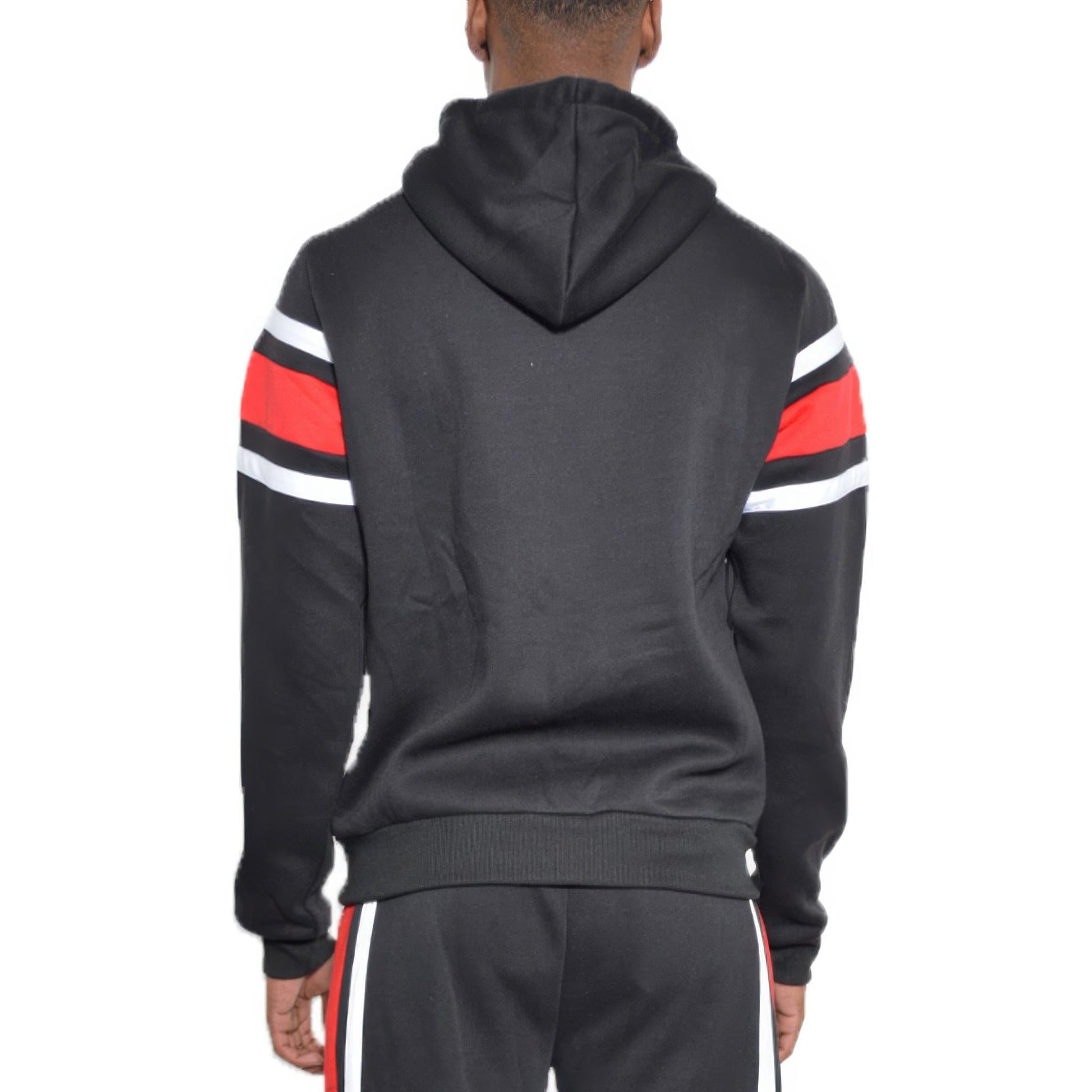 Solid With Three Stripe Pullover Hoodie - ZumBuys