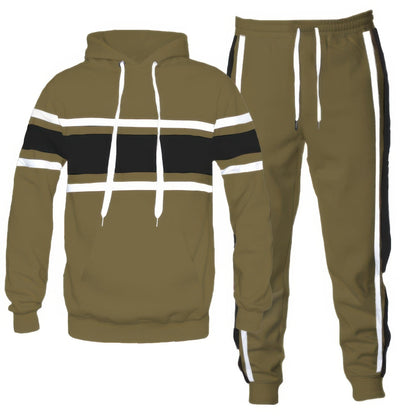Solid With Three Stripe Pullover Hoodie - ZumBuys