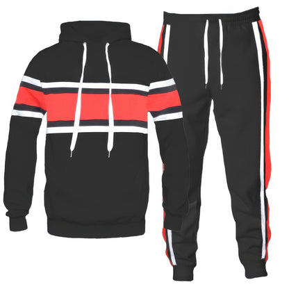 Solid With Three Stripe Pullover Hoodie - ZumBuys