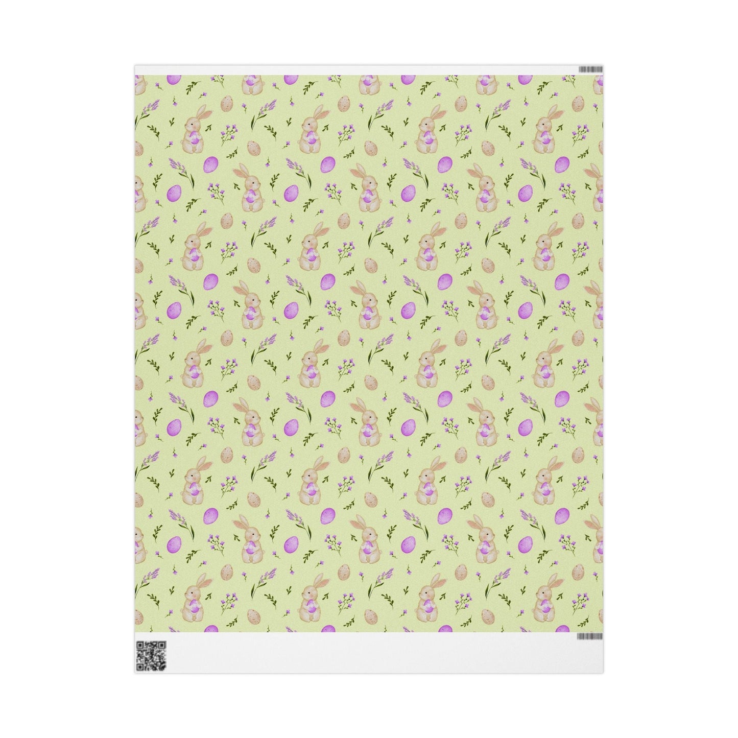 Springtime Bunny Bloom Wrapping Paper Roll - ZumBuys
