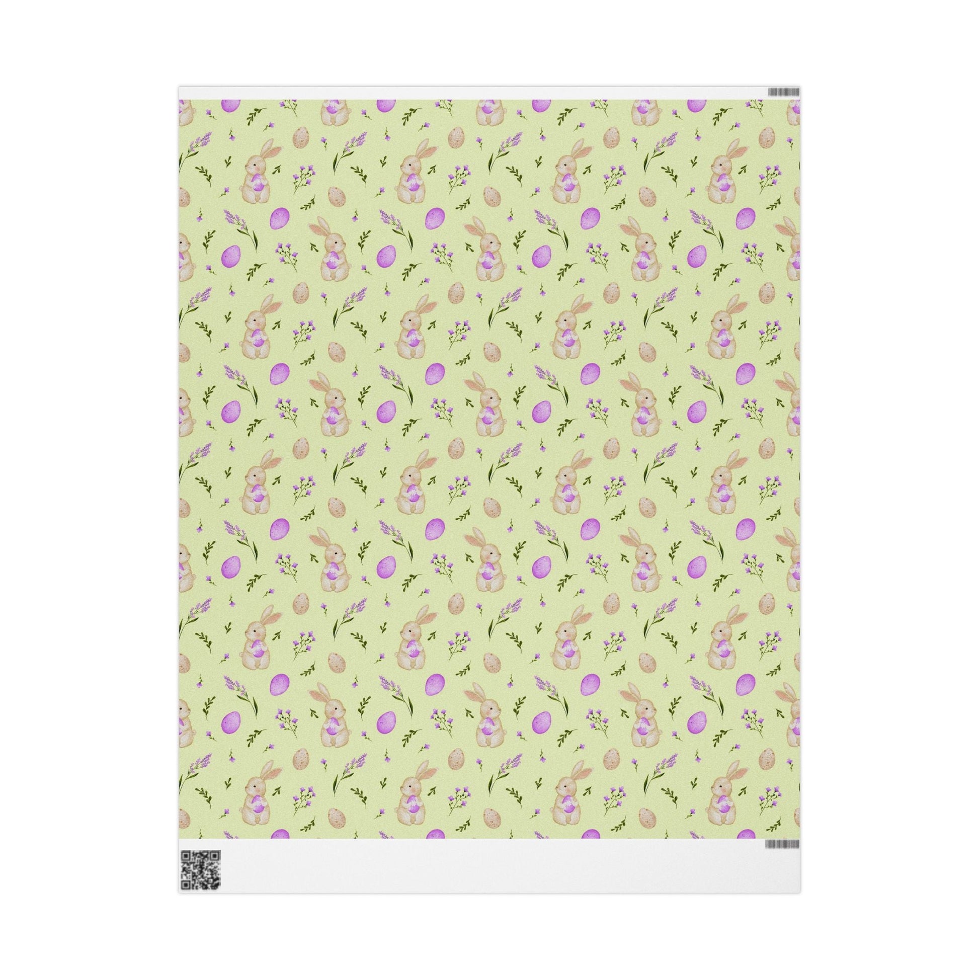 Springtime Bunny Bloom Wrapping Paper Roll - ZumBuys