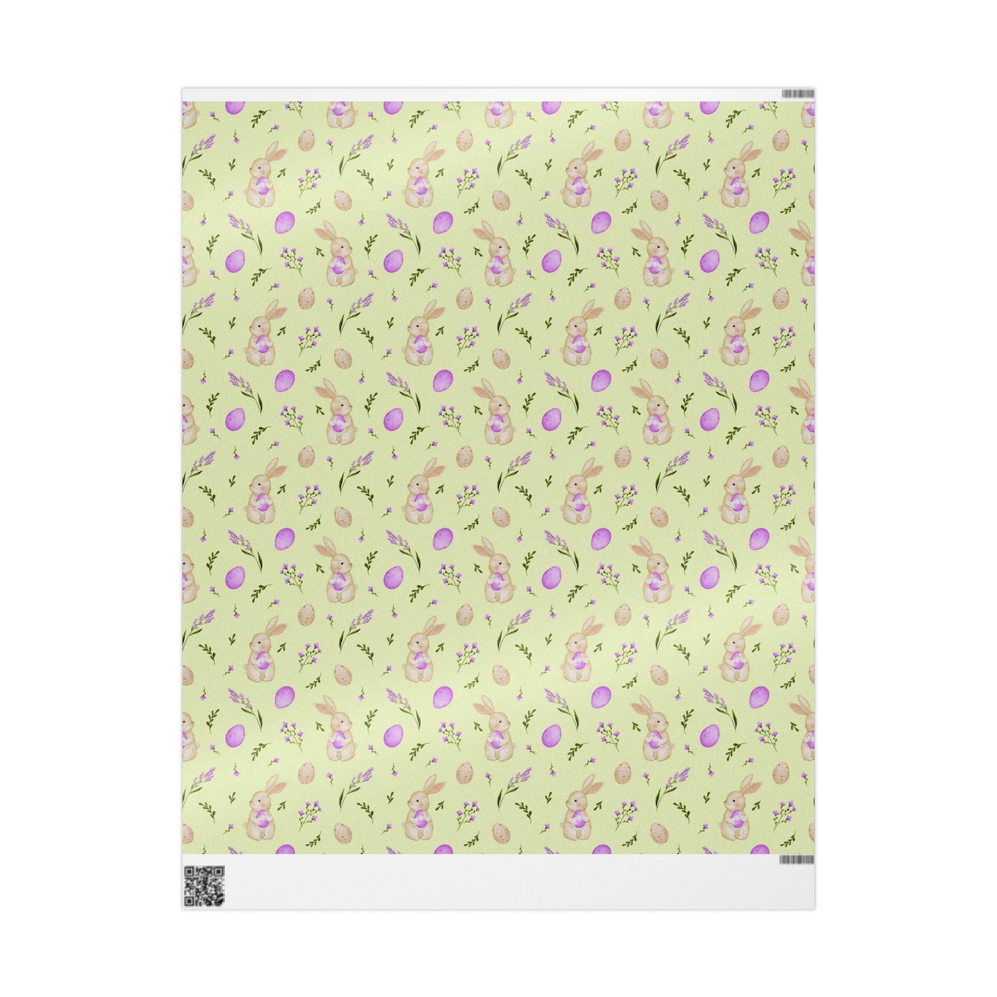 Springtime Bunny Bloom Wrapping Paper Roll - ZumBuys