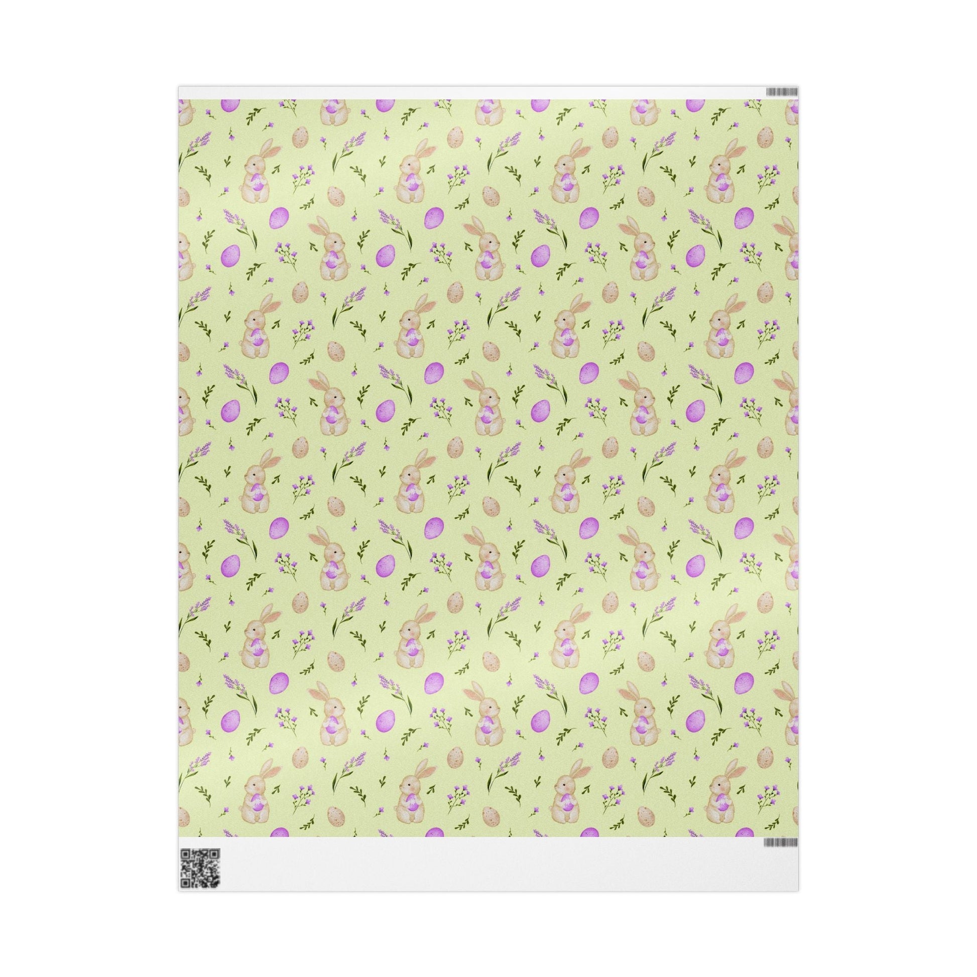 Springtime Bunny Bloom Wrapping Paper Roll - ZumBuys