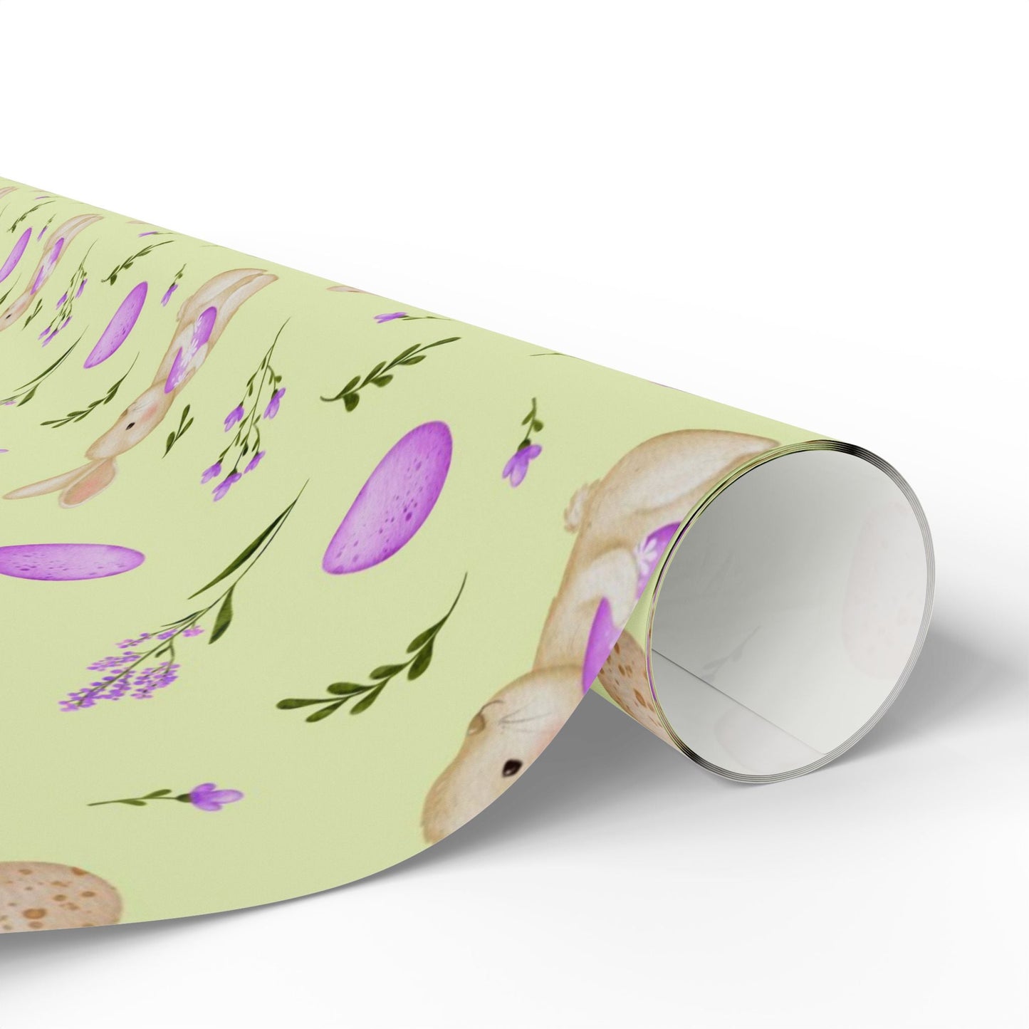 Springtime Bunny Bloom Wrapping Paper Roll - ZumBuys