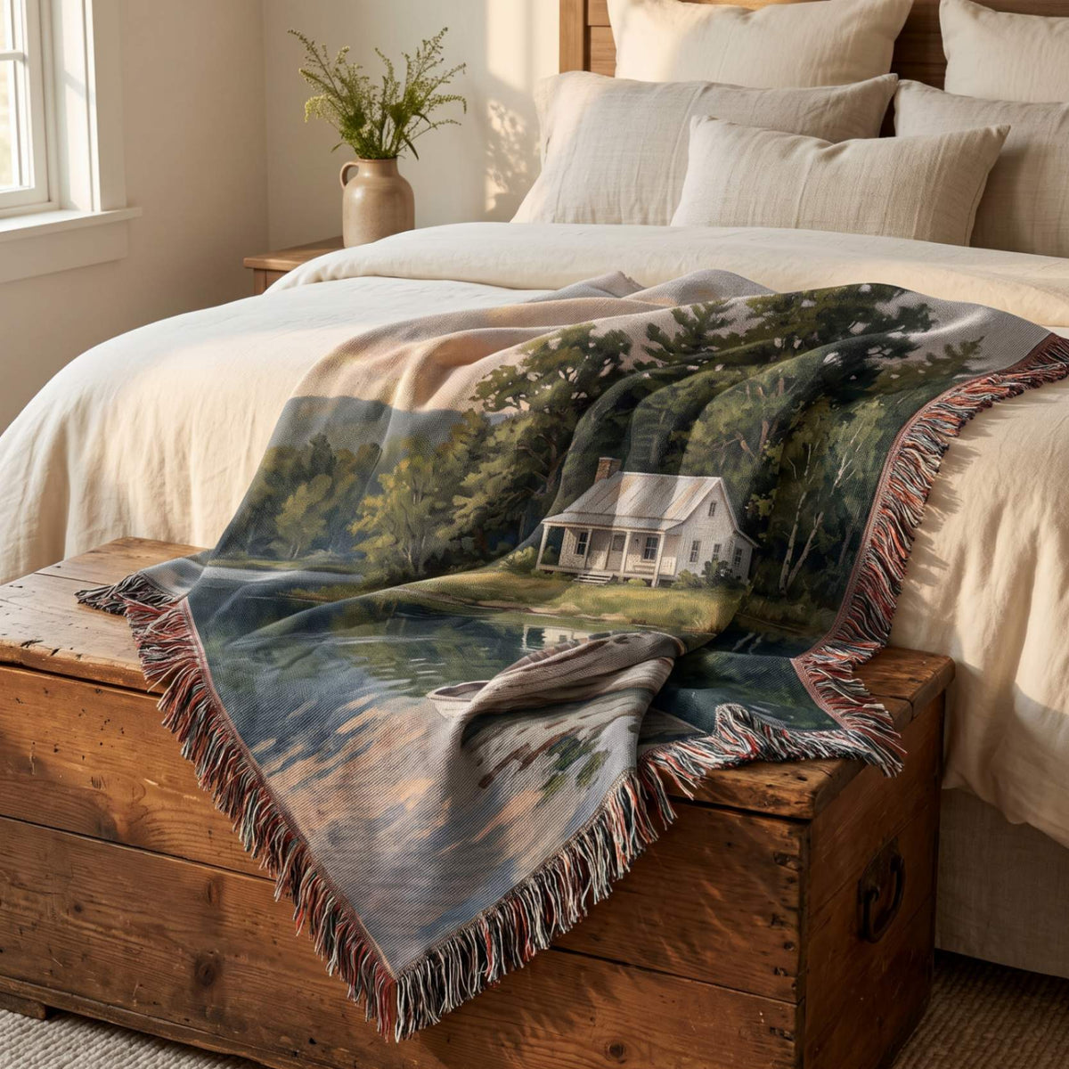 Stillwater Cottage Woven Blanket - ZumBuys