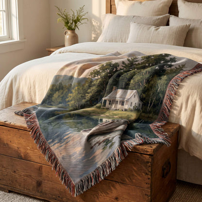 Stillwater Cottage Woven Blanket - ZumBuys