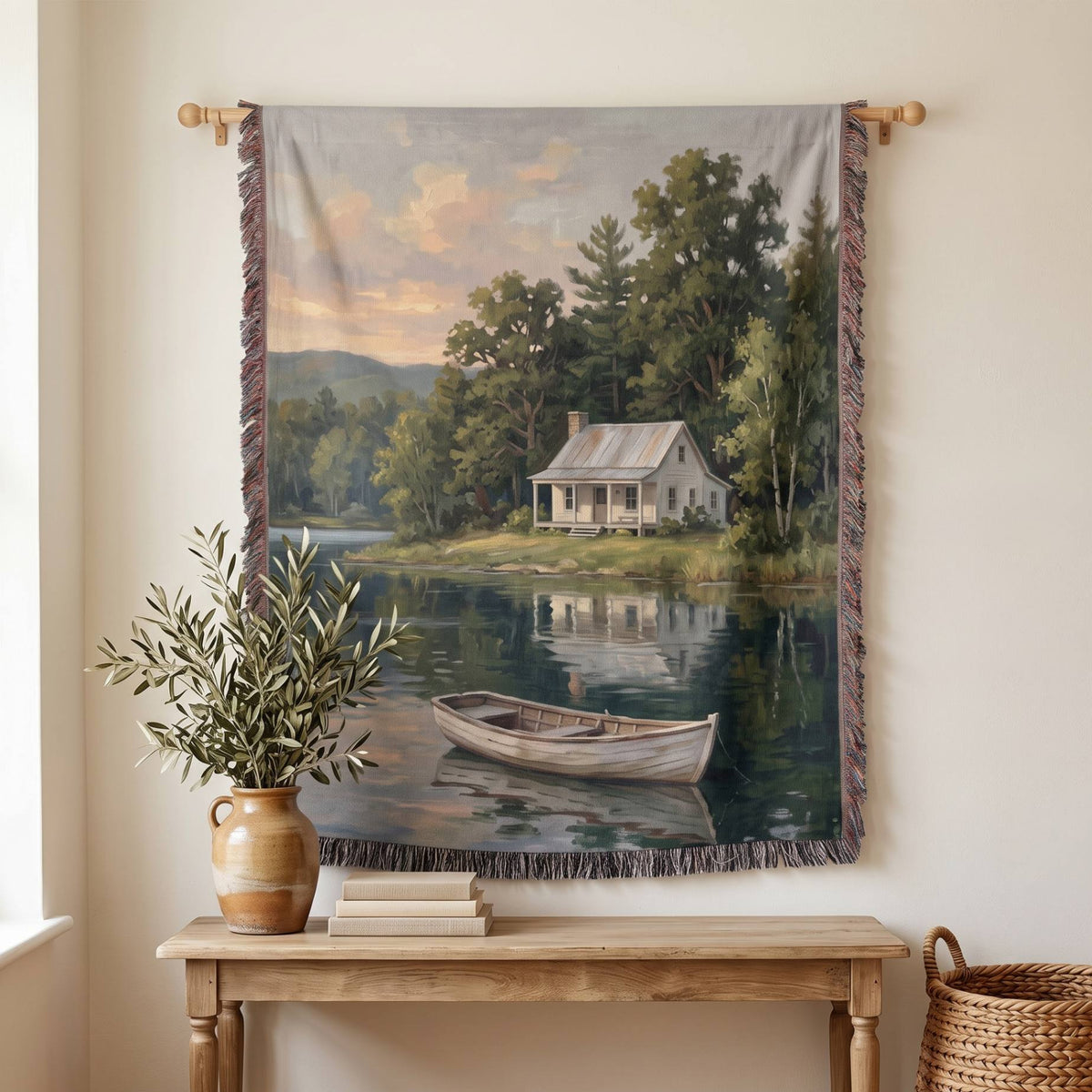 Stillwater Cottage Woven Blanket - ZumBuys