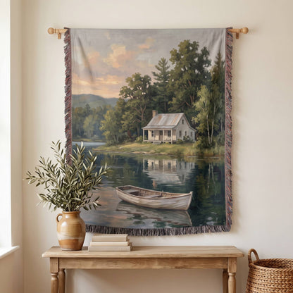 Stillwater Cottage Woven Blanket - ZumBuys