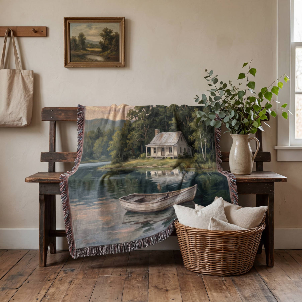 Stillwater Cottage Woven Blanket - ZumBuys