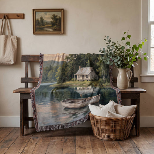 Stillwater Cottage Woven Blanket - ZumBuys