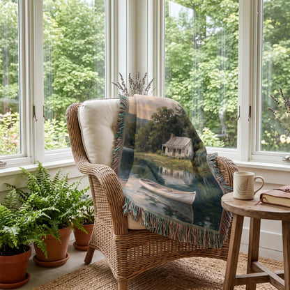 Stillwater Cottage Woven Blanket - ZumBuys
