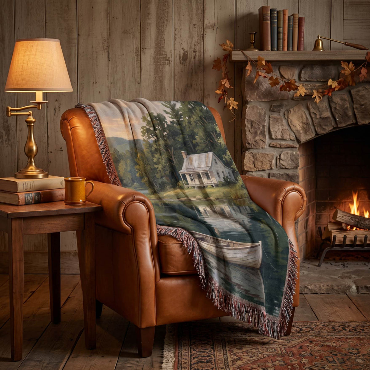 Stillwater Cottage Woven Blanket - ZumBuys