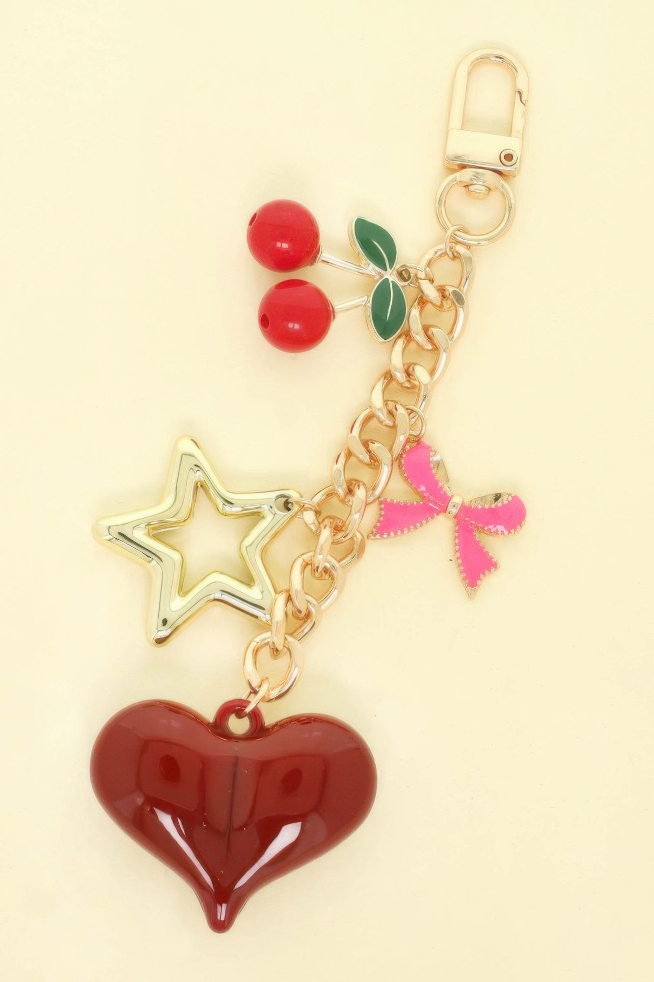 Sweetheart Theme Bag Charm Keychain - ZumBuys
