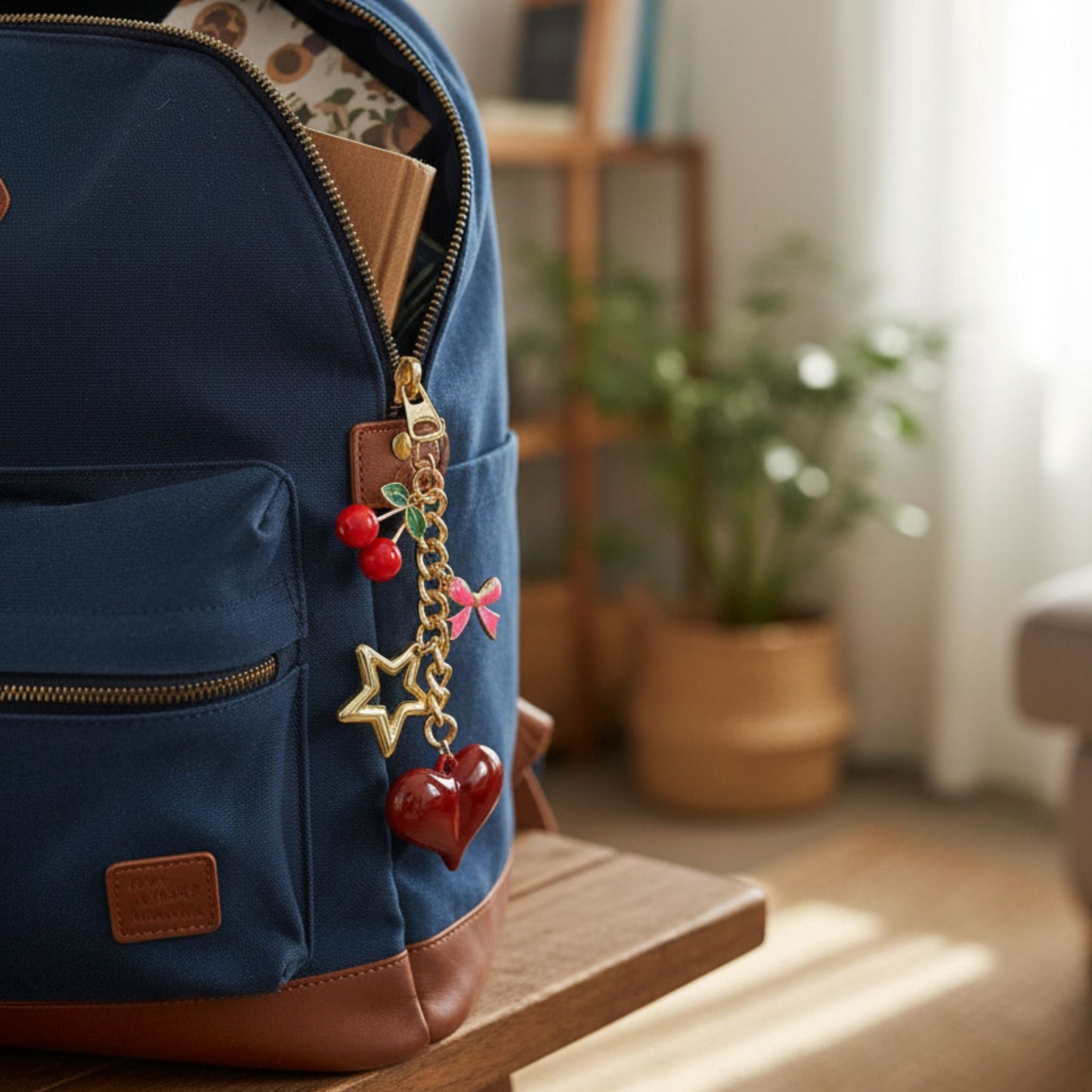 Sweetheart Theme Bag Charm Keychain - ZumBuys