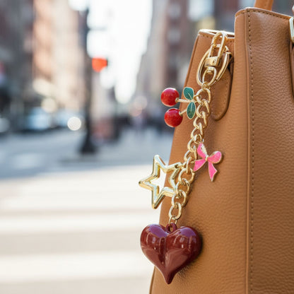 Sweetheart Theme Bag Charm Keychain - ZumBuys