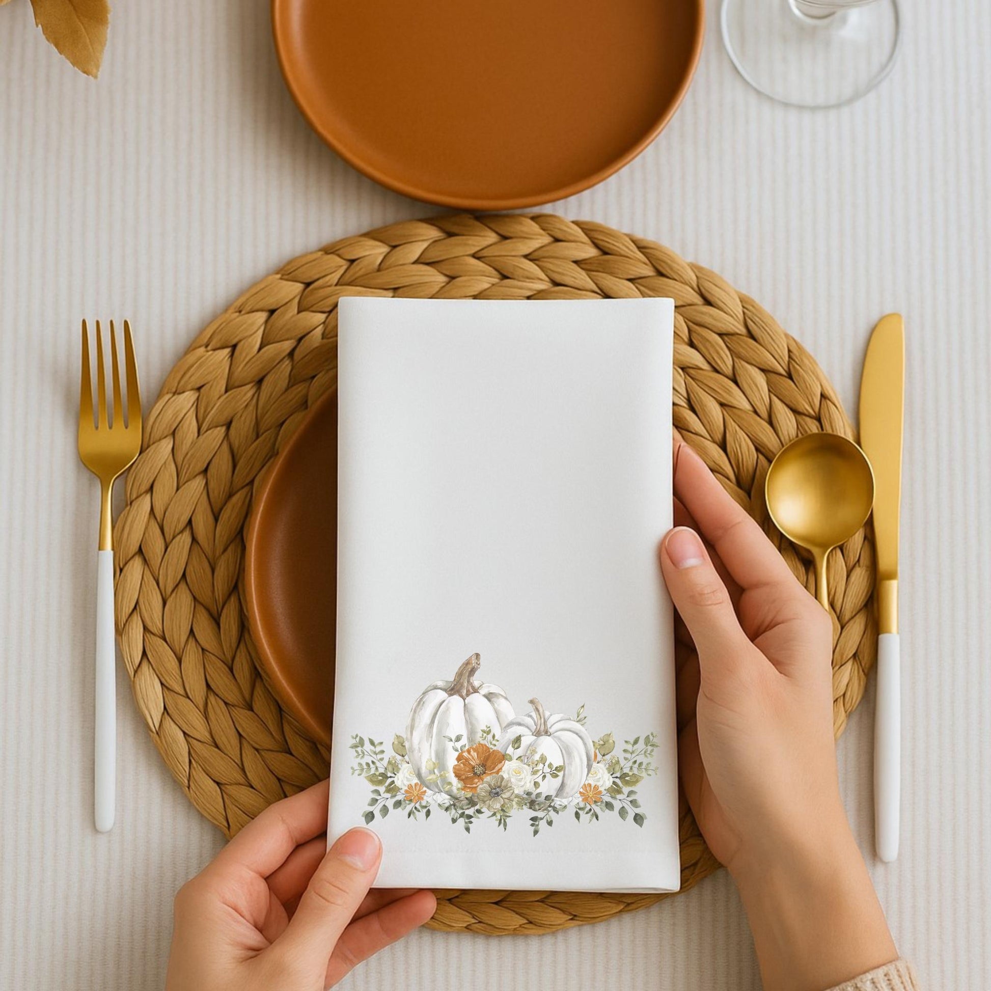 Thanksgiving Harvest Cloth Napkin Set of 4 - ZumBuys