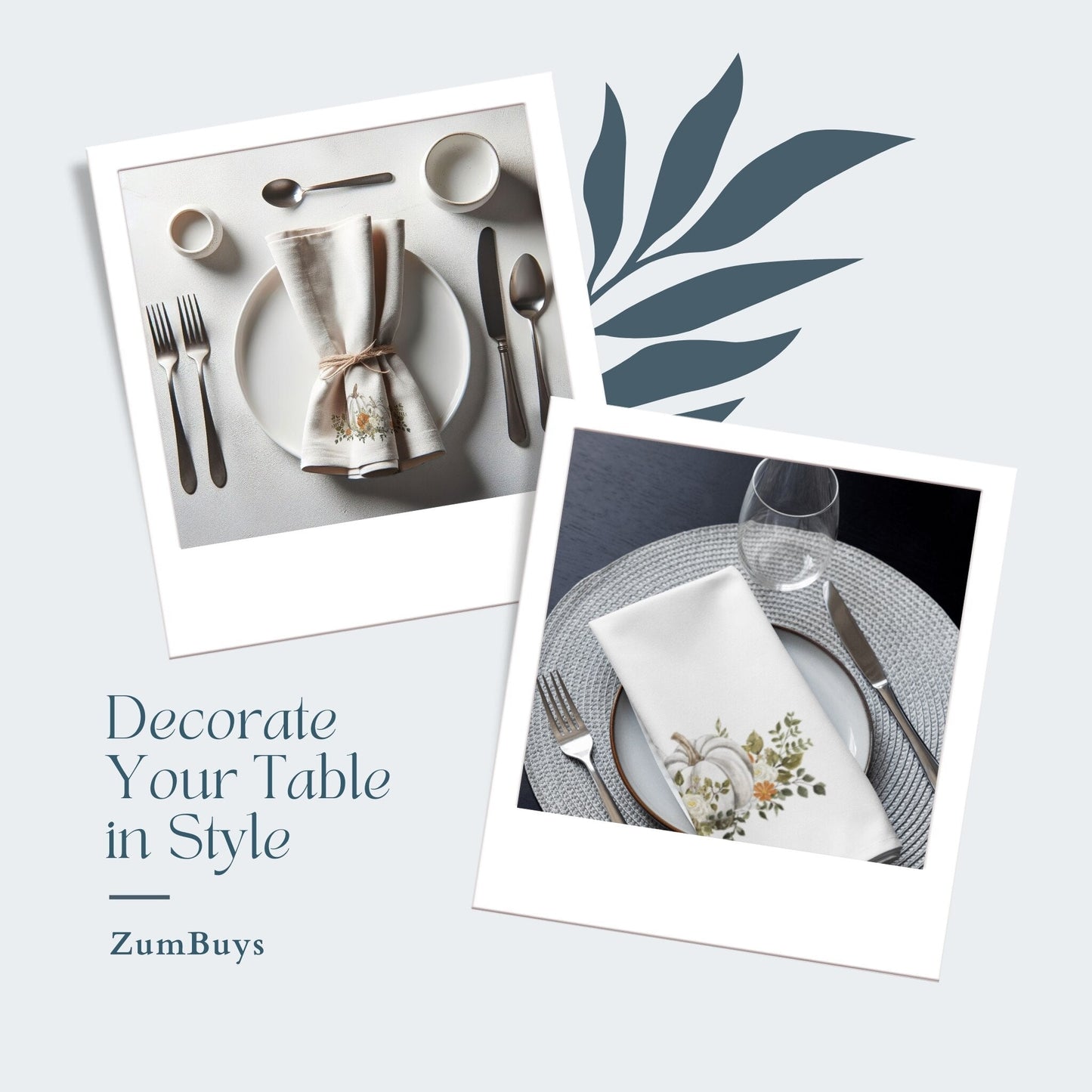 Thanksgiving Harvest Cloth Napkin Set of 4 - ZumBuys