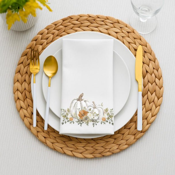Thanksgiving Harvest Cloth Napkin Set of 4 - ZumBuys
