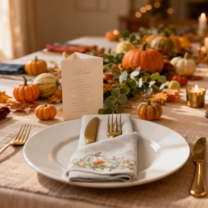 Thanksgiving Harvest Cloth Napkin Set of 4 - ZumBuys