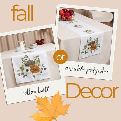 Thanksgiving Harvest Table Runner (Cotton, Poly) - ZumBuys