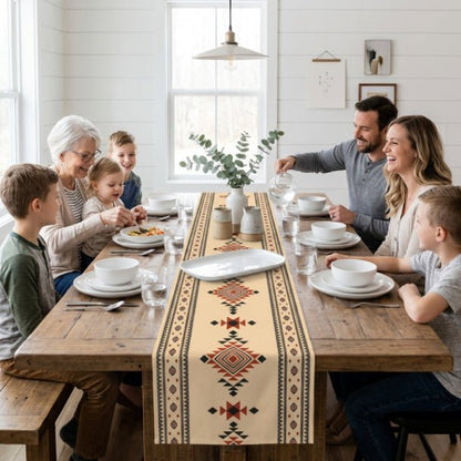 Tierra Nova Table Runner – Southwestern Boho Dining Decor - ZumBuys