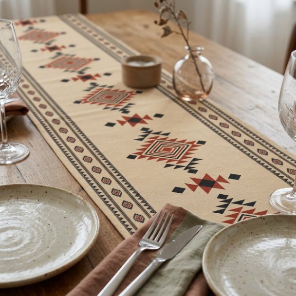 Tierra Nova Table Runner – Southwestern Boho Dining Decor - ZumBuys