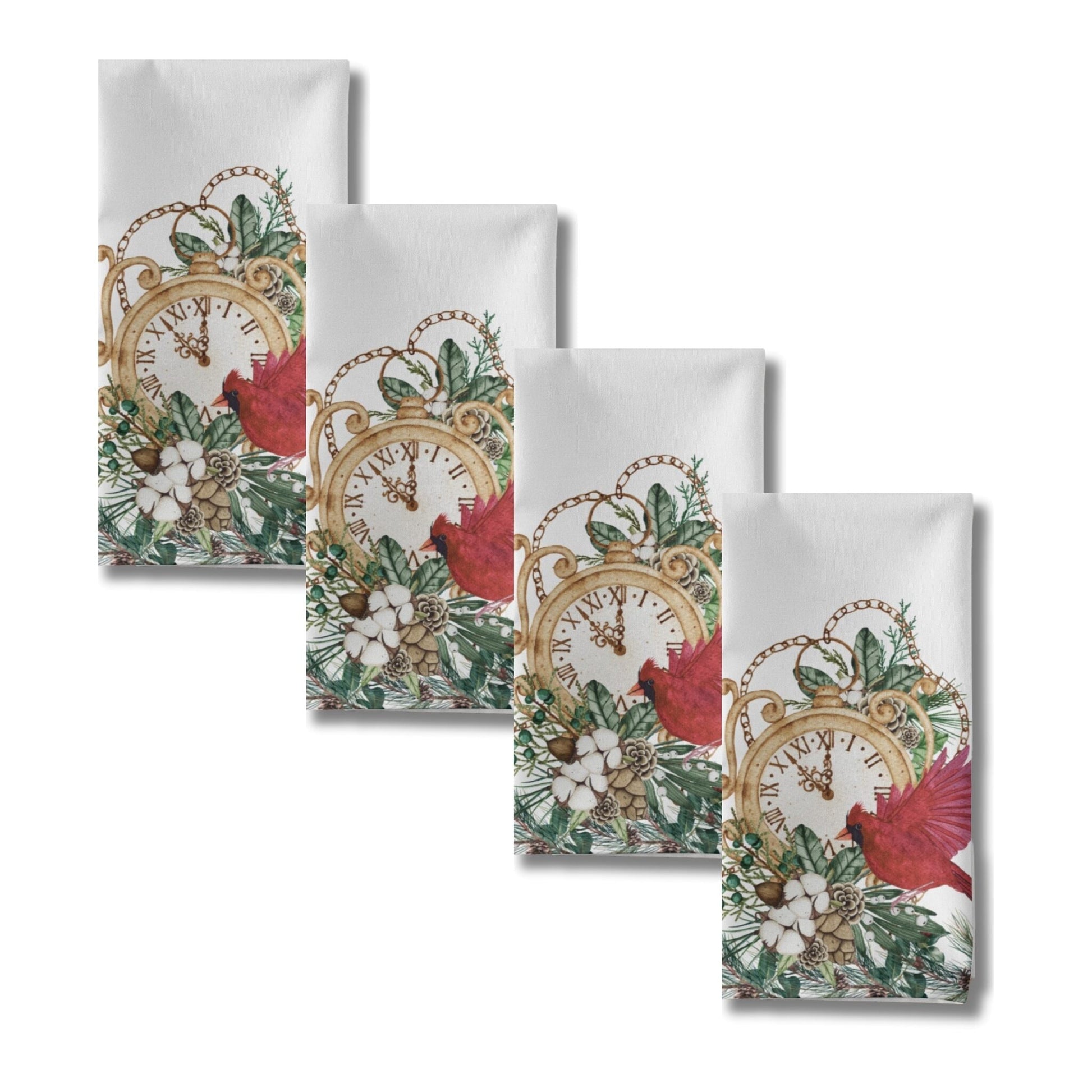 Timeless Red Cardinal Cloth Napkins (4PK) - ZumBuys