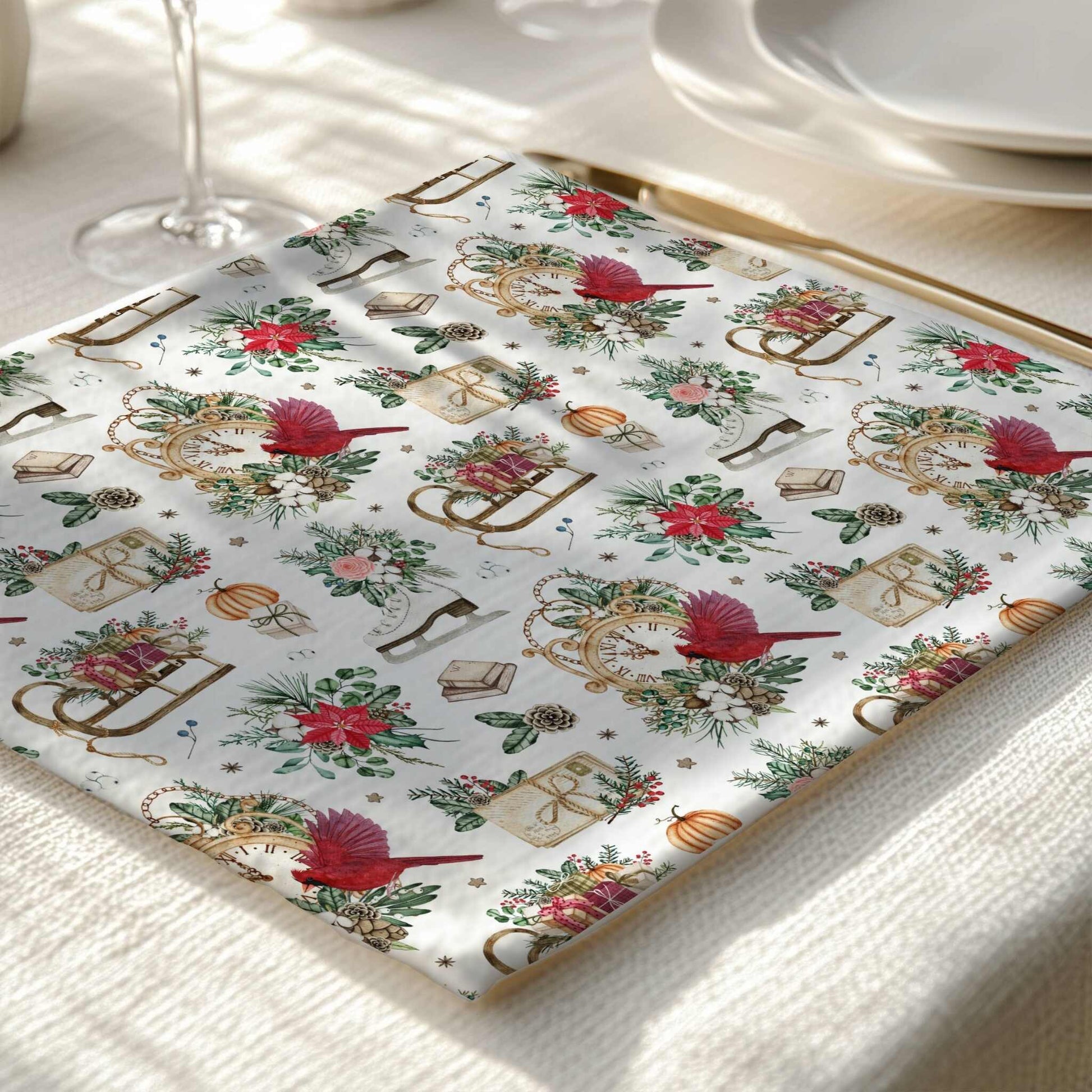 Timeless Red Cardinal Placemat, 2pc - ZumBuys