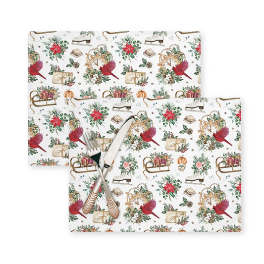 Timeless Red Cardinal Placemat, 2pc - ZumBuys