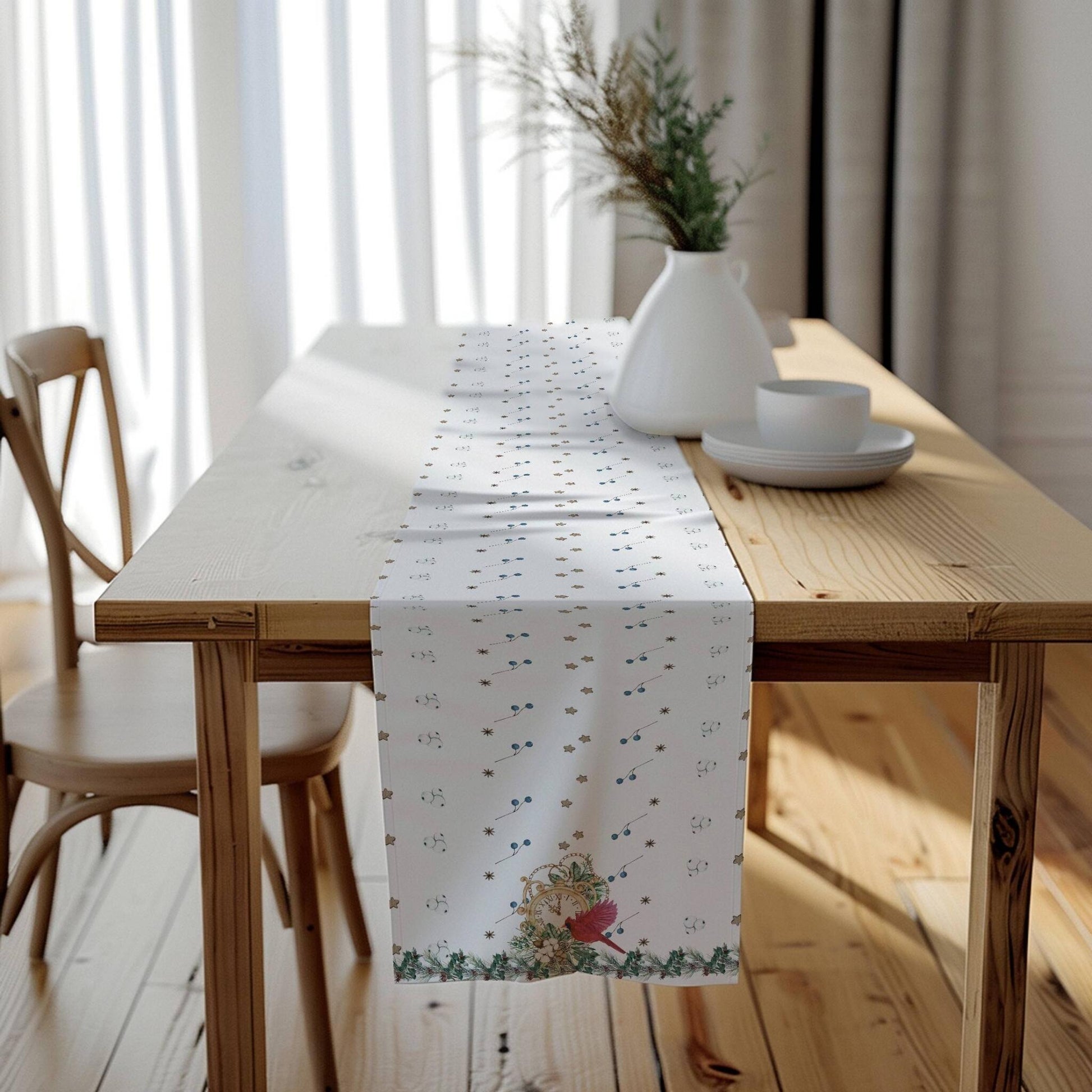 Timeless Red Cardinal Table Runner (Cotton, Poly) - ZumBuys