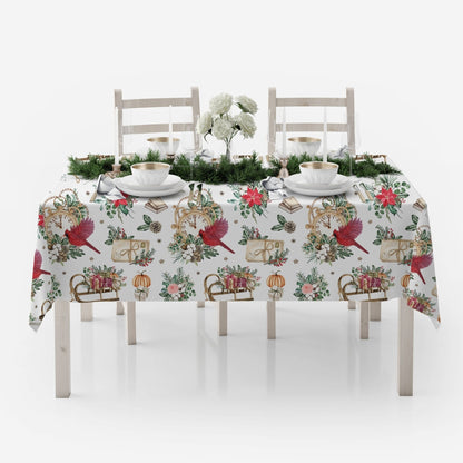 Timeless Red Cardinal Tablecloth - ZumBuys