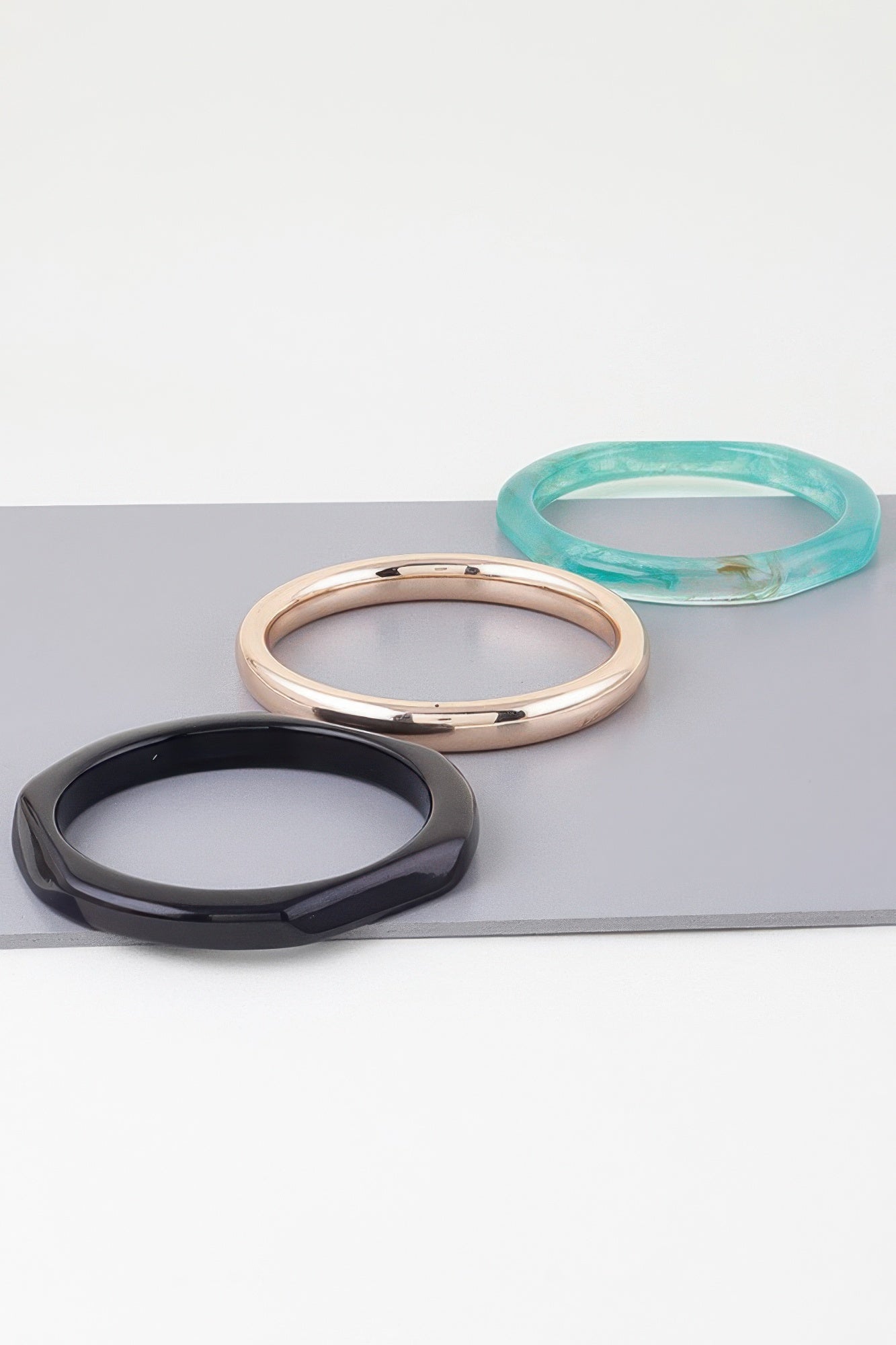 Triple Geometric Marble Bracelet - ZumBuys