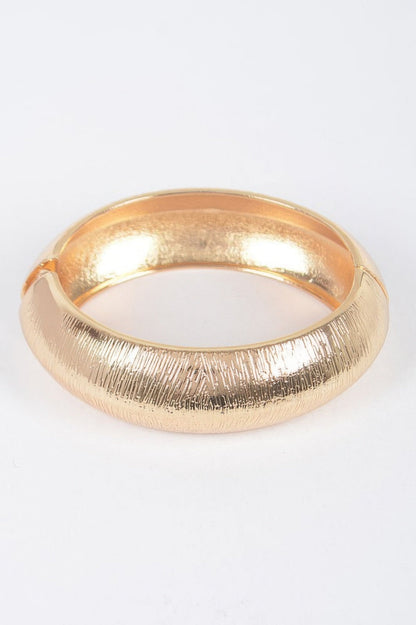Two Pieces Set Wide Metal Bangle - ZumBuys