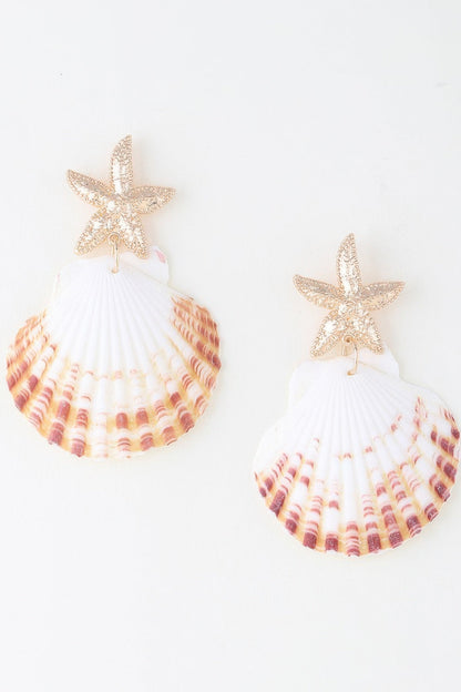 Under The Sea Clam Earrings - ZumBuys