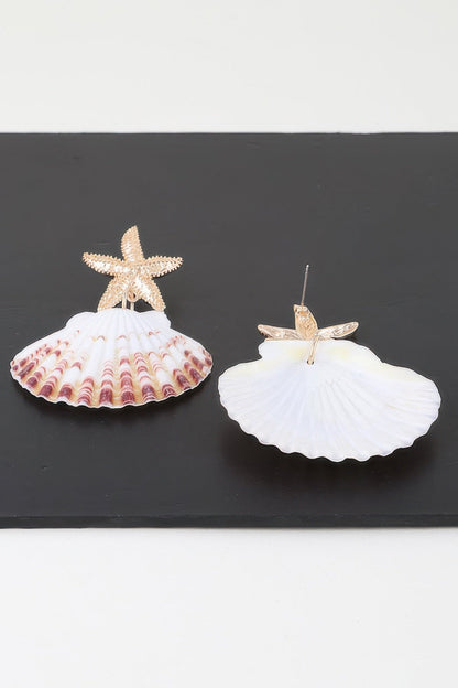 Under The Sea Clam Earrings - ZumBuys