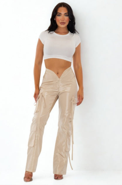 V Cut Cargo Pants - ZumBuys