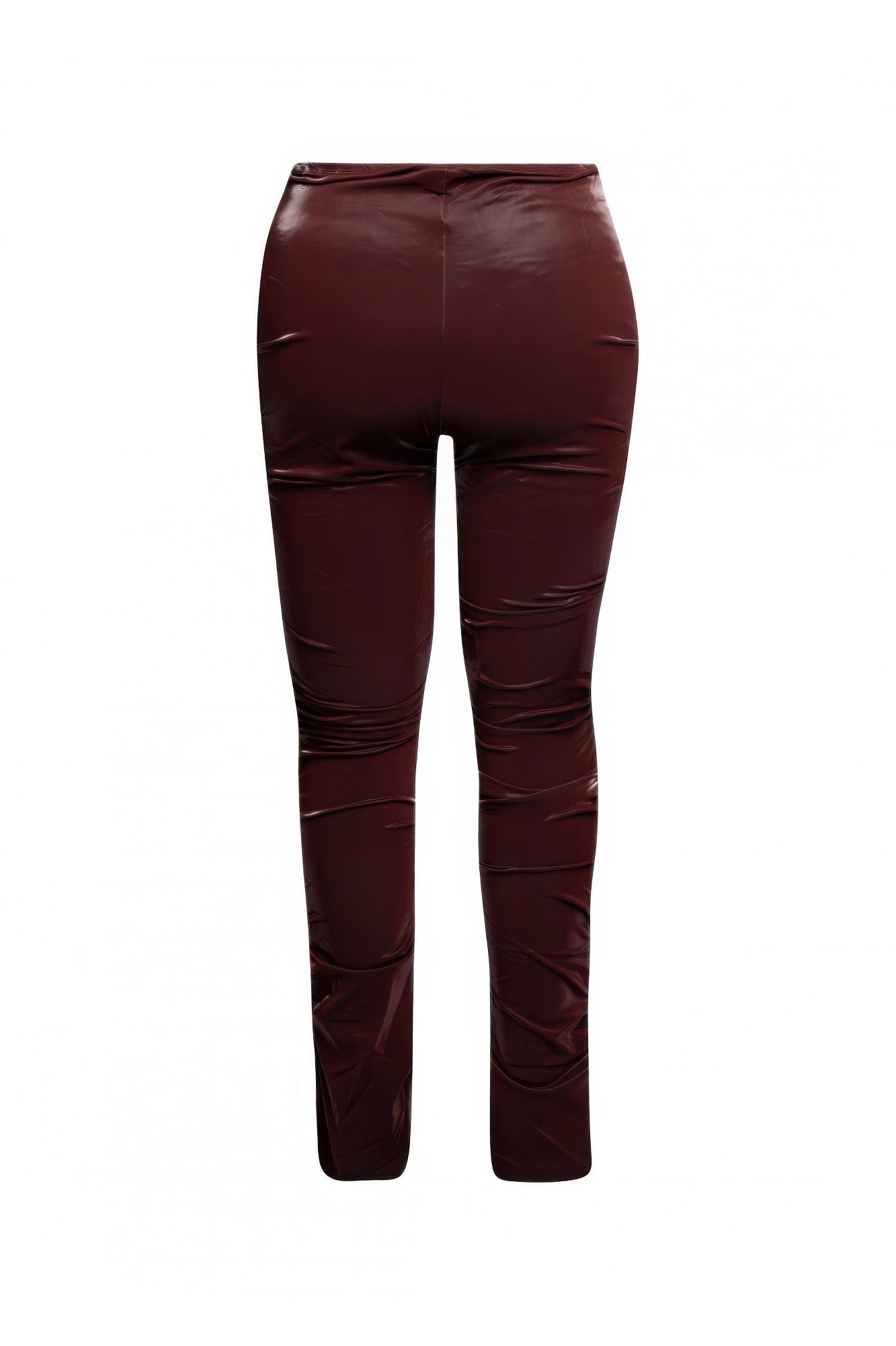 Velvet Pu Ruched Pants - ZumBuys