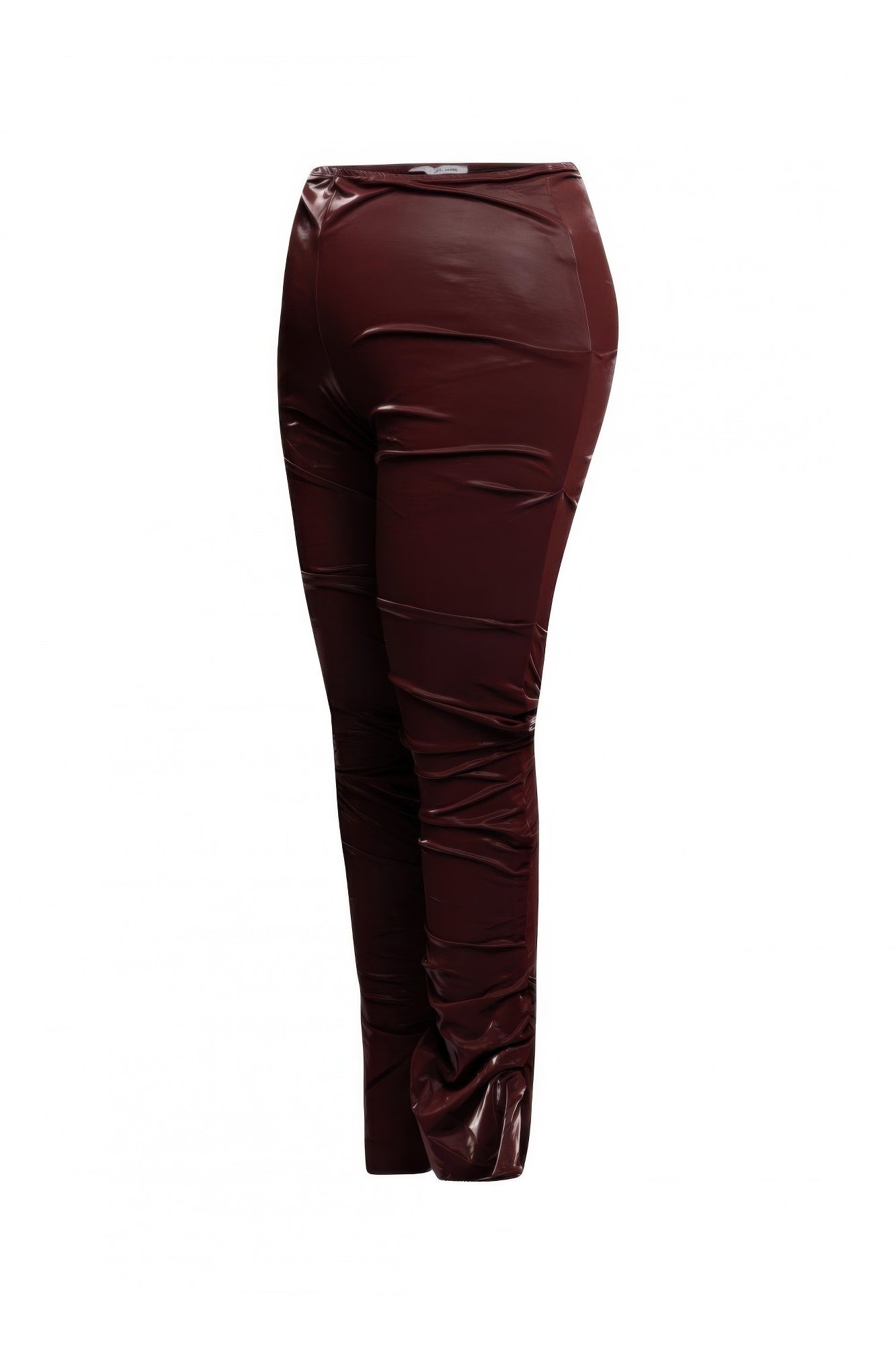Velvet Pu Ruched Pants - ZumBuys