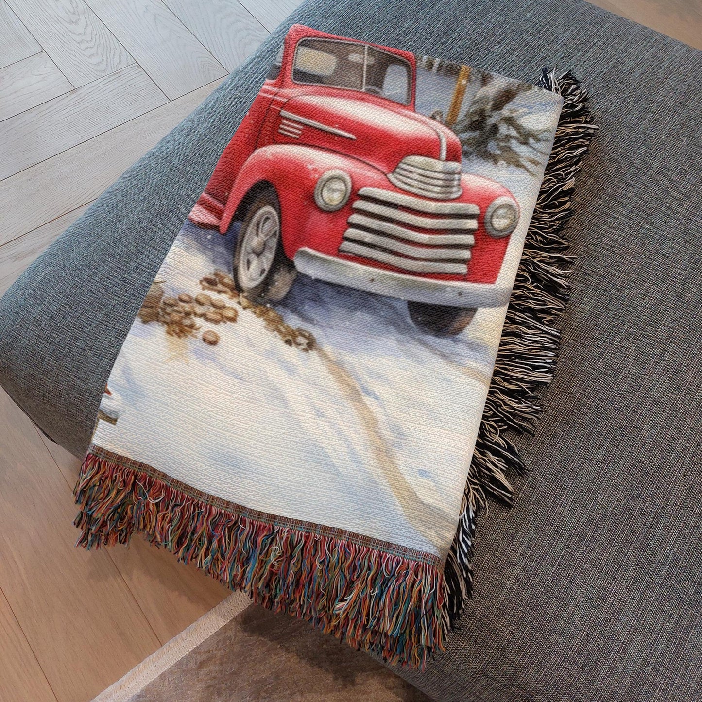 Vintage Holiday Magic Woven Blankets - ZumBuys